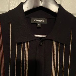 Chic Retro Short Sleeve Sweater Polo from Express